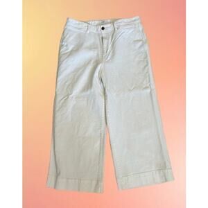 Gap Women’s Off-White Wide Leg Crop Jeans 16